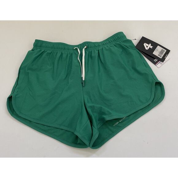 NEW FOURLAPS Women’s Pace Shorts‎ Emerald Green Small RETRO Four Laps Athleisure - Picture 1 of 11